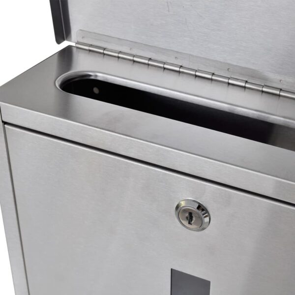 Dubbele Brievenbus Op Rvs Standaard