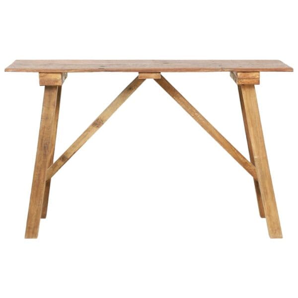 Wandtafel 130X40X80 Cm Gemengd Gerecycled Hout