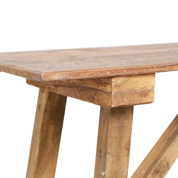 Wandtafel 130X40X80 Cm Gemengd Gerecycled Hout