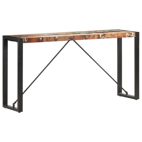 Wandtafel 110X35X76 Cm Massief Gerecycled Hout