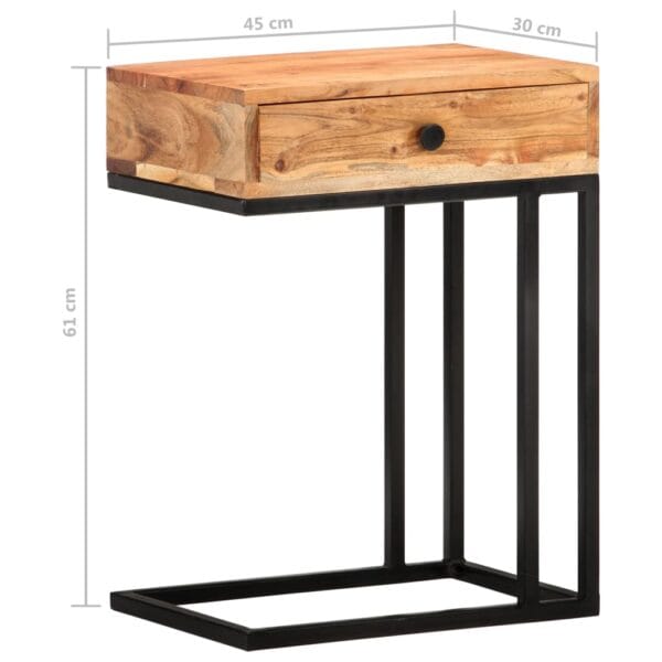 Bijzettafel U-Vormig 45X30X61 Cm