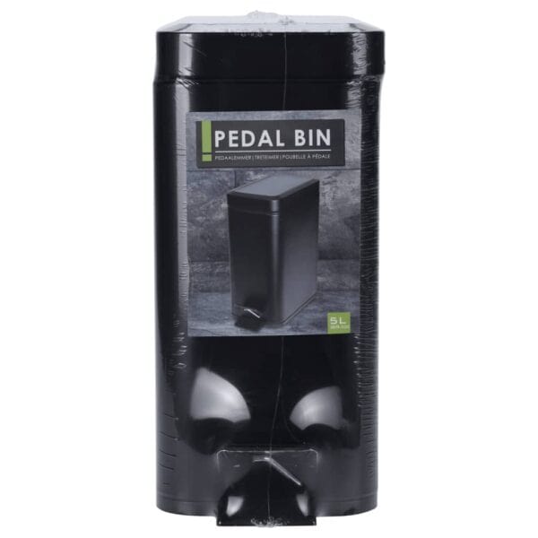 Excellent Houseware Pedaalemmer 5 L Matzwart