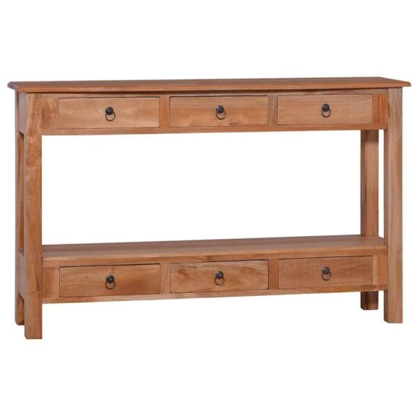 Wandtafel 120X30X75 Cm Massief Mahoniehout