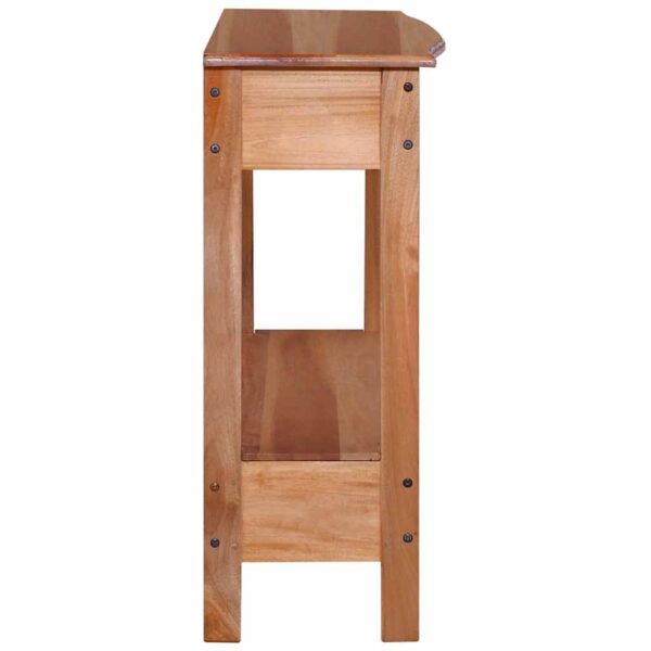 Wandtafel 120X30X75 Cm Massief Mahoniehout