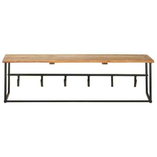 Kapstok Met Schap 100X34X38 Cm Massief Acaciahout