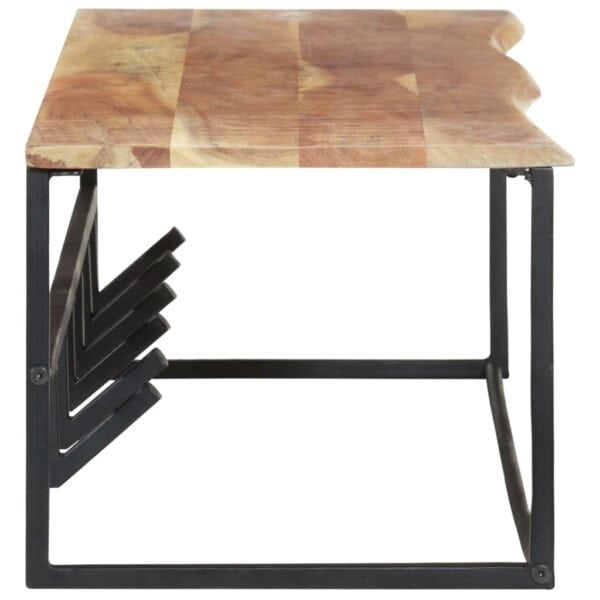 Kapstok Met Schap 100X34X38 Cm Massief Acaciahout