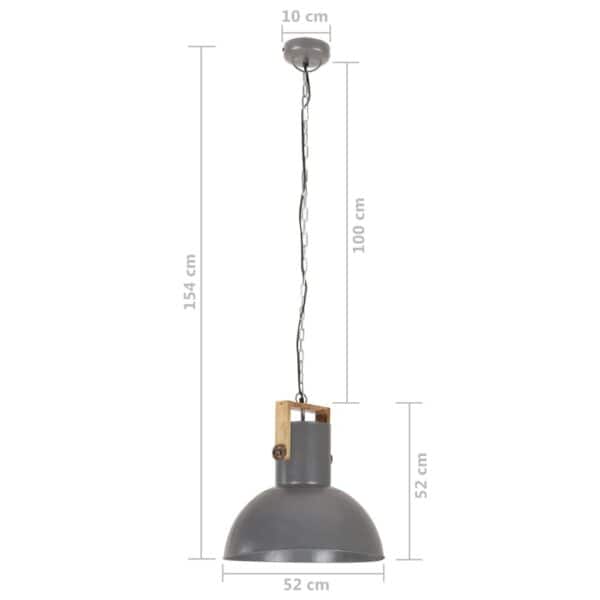 Hanglamp Industrieel Rond 25 W E27 Mangohout