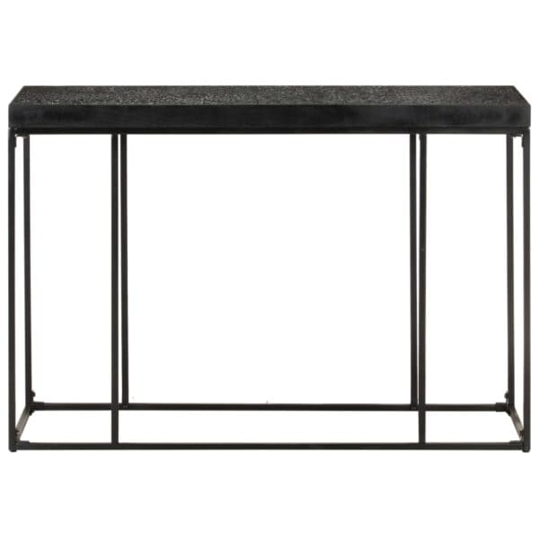 Wandtafel 110X35X76 Cm Massief Acaciahout En Mangohout Zwart