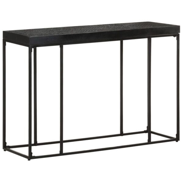 Wandtafel 110X35X76 Cm Massief Acaciahout En Mangohout Zwart