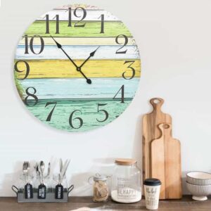 Wandklok Mdf Meerkleurig