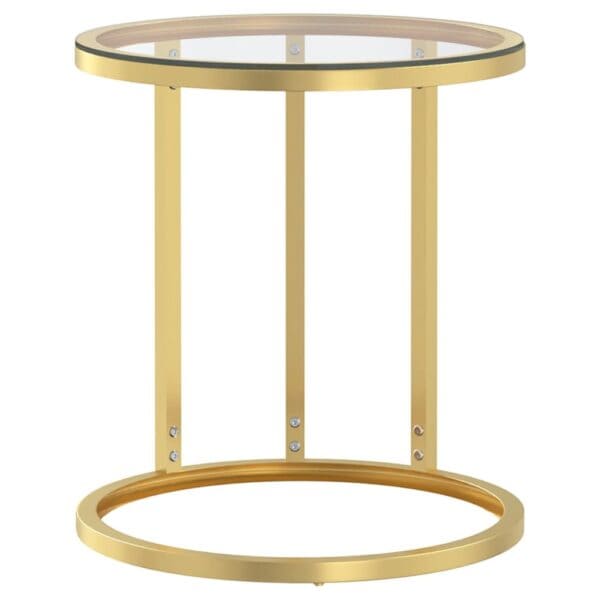 Bijzettafel 45 Cm Gehard Glas Kleurig En