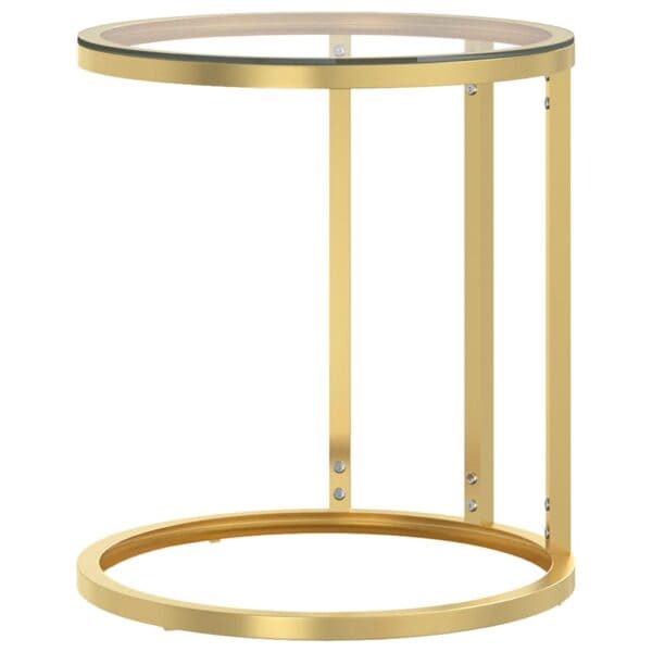 Bijzettafel 45 Cm Gehard Glas Kleurig En