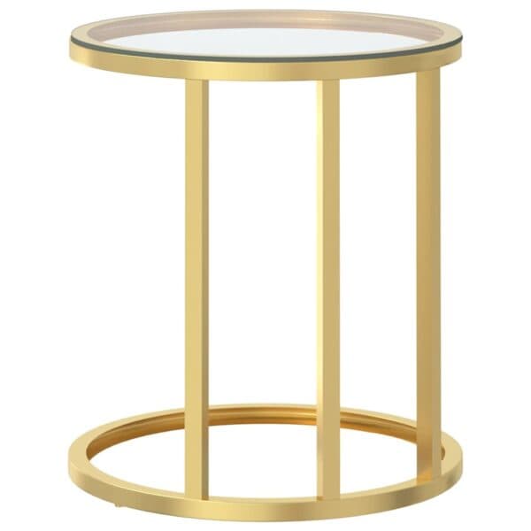 Bijzettafel 45 Cm Gehard Glas Kleurig En