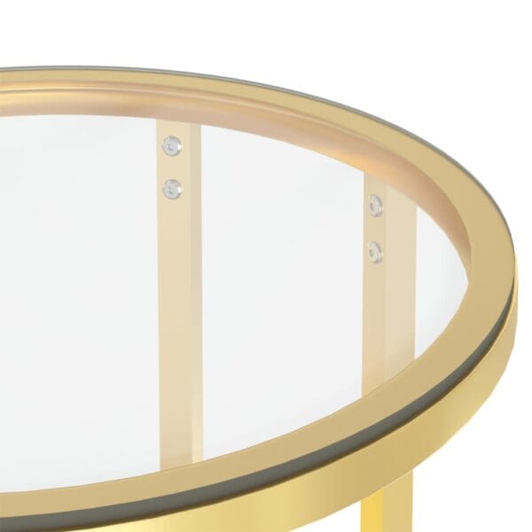 Bijzettafel 45 Cm Gehard Glas Kleurig En