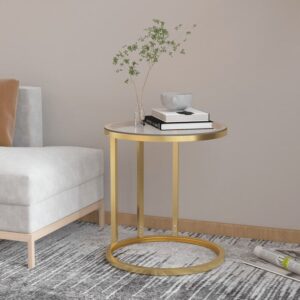 Bijzettafel 45 Cm Gehard Glas Kleurig En