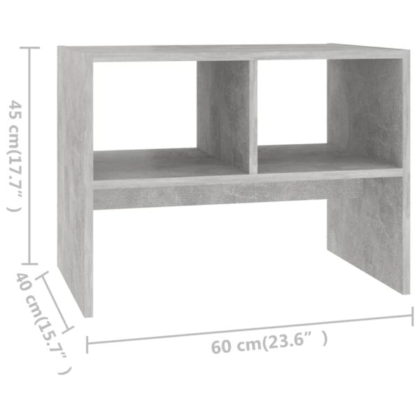 Bijzettafel 60X40X45 Cm Bewerkt Hout