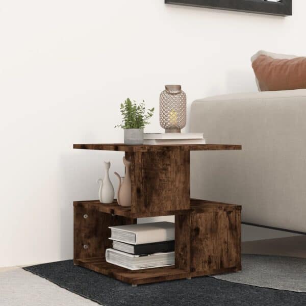Bijzettafel 40X40X40 Cm Bewerkt Hout