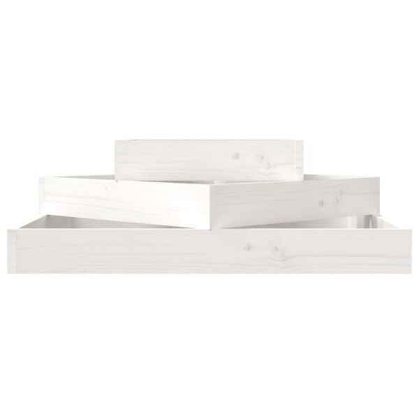 Plantenbak Massief Grenenhout Wit 3 verschillende dieptes