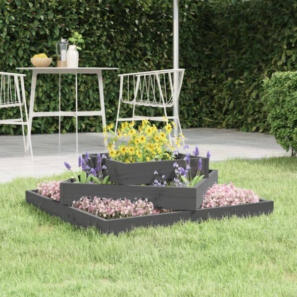 Plantenbak Massief Grenenhout Wit 3 verschillende dieptes