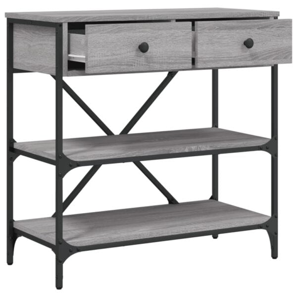 Wandtafel 75X34,5X Bewerkt Hout Eikenkleurig