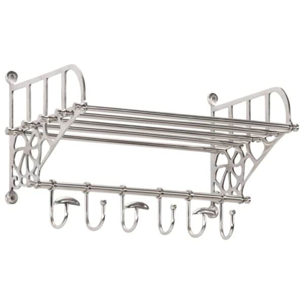 Bagagerek Met Kleerhangers Wandmontage Aluminium