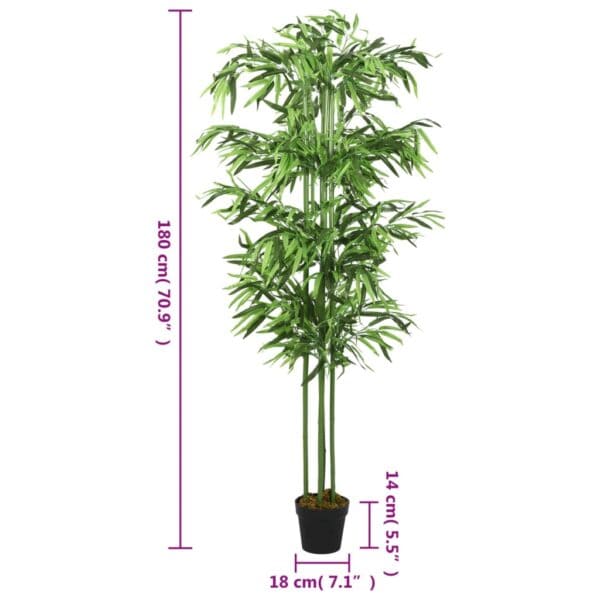 Kunstplant Bamboe 864 Bladeren 180 Cm Groen