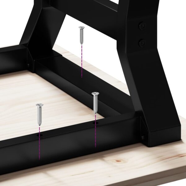 Salontafelpoten Y-Frame 70X30X43 Cm Gietijzer
