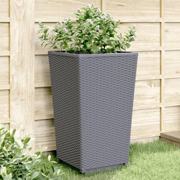 Plantenbakken Polypropeen wit 32,5X32,5X57 Cm