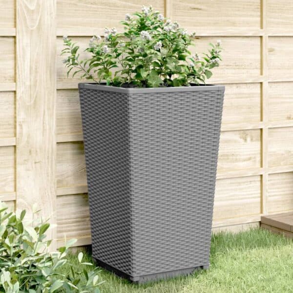 Plantenbakken Polypropeen wit 32,5X32,5X57 Cm