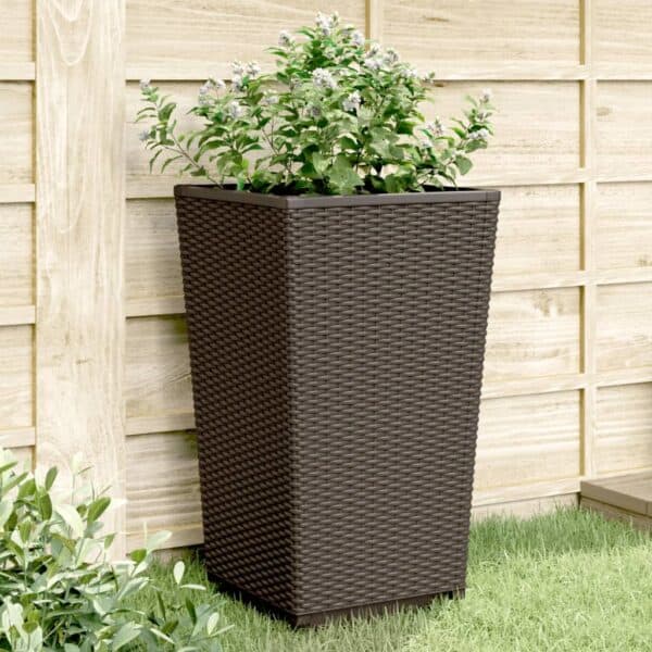 Plantenbakken Polypropeen wit 32,5X32,5X57 Cm