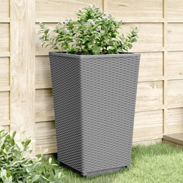 Plantenbakken Polypropeen wit 32,5X32,5X57 Cm