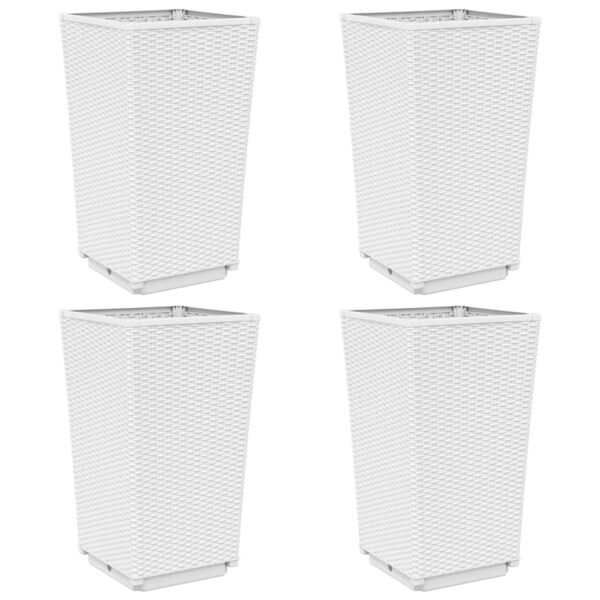 Plantenbakken Polypropeen wit 32,5X32,5X57 Cm