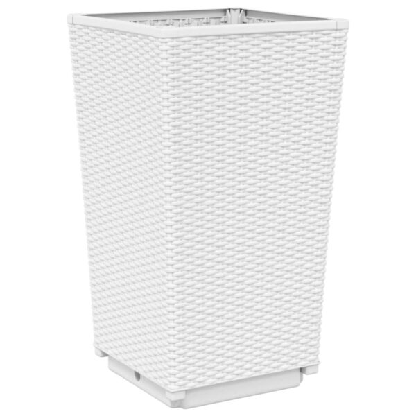 Plantenbakken Polypropeen wit 32,5X32,5X57 Cm