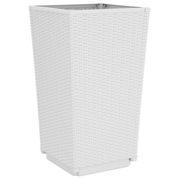 Plantenbakken Polypropeen wit 32,5X32,5X57 Cm
