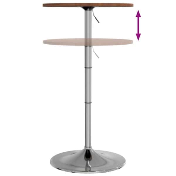 Bartafel Ø 50X89,5 Cm Donkerbruin
