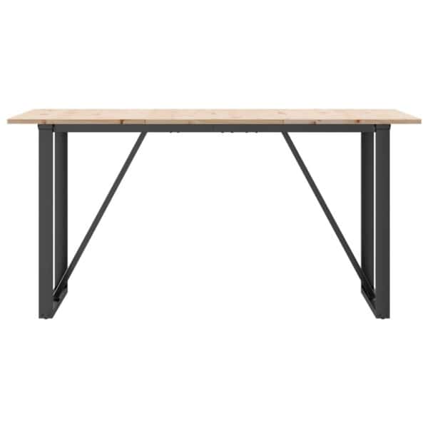 Eettafel Massief Grenenhout En Gietijzer