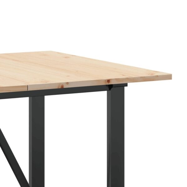 Eettafel Massief Grenenhout En Gietijzer