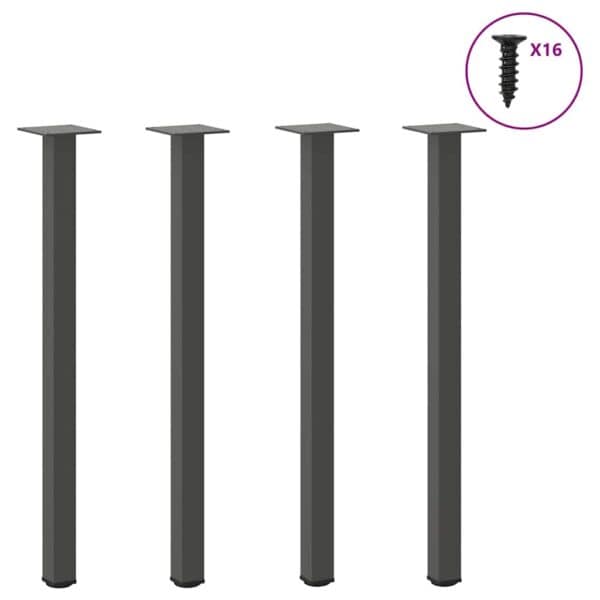 Salontafelpoten 4 St 42-44 Cm Staal