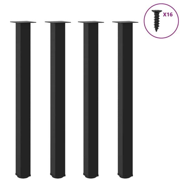 Salontafelpoten 4 St 42-44 Cm Staal