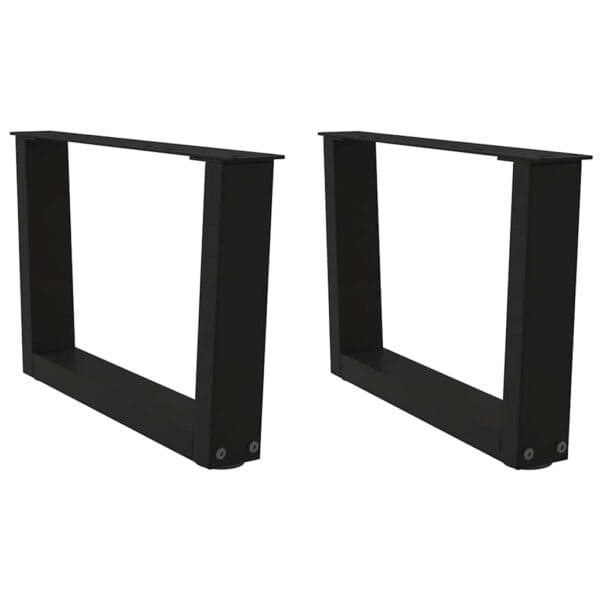 Eettafelpoten 3 St V-Vormig 80X(72-73,3) Cm Staal