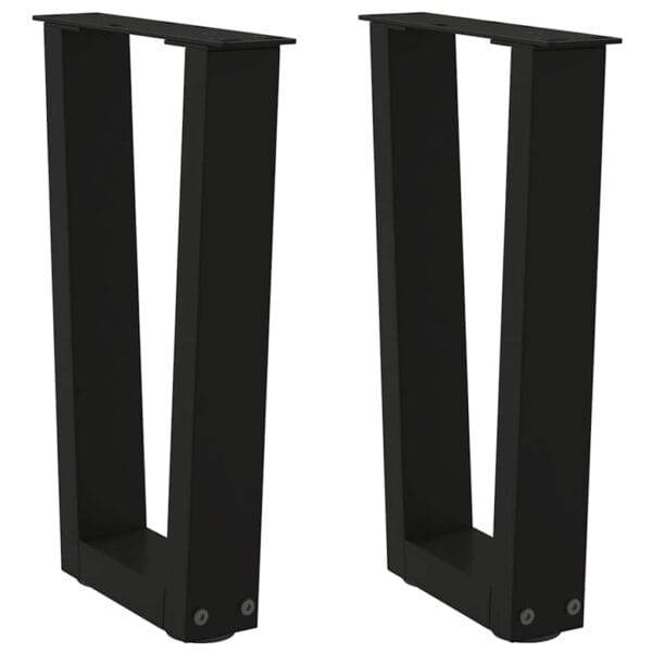 Eettafelpoten 3 St V-Vormig 80X(72-73,3) Cm Staal