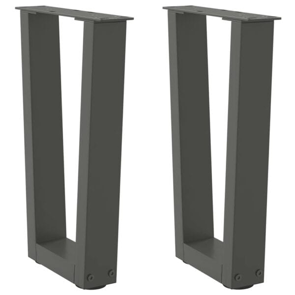 Eettafelpoten 3 St V-Vormig 80X(72-73,3) Cm Staal