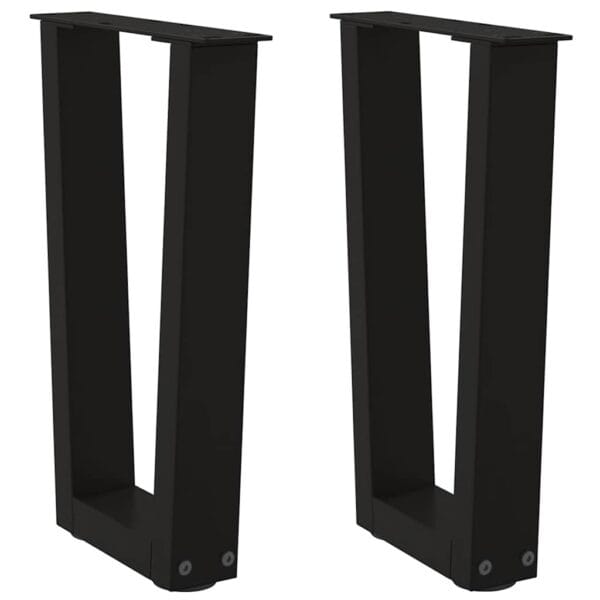 Eettafelpoten 3 St V-Vormig 80X(72-73,3) Cm Staal