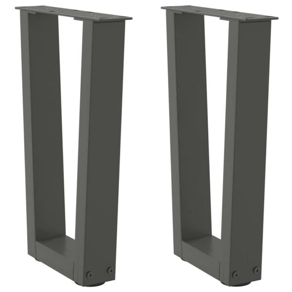 Eettafelpoten 3 St V-Vormig 80X(72-73,3) Cm Staal