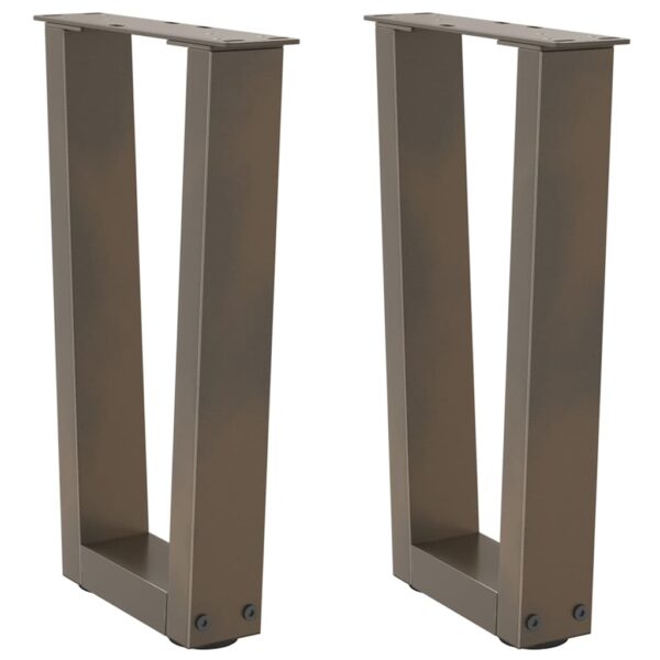 Eettafelpoten 3 St V-Vormig 80X(72-73,3) Cm Staal