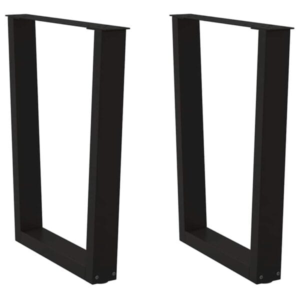 Eettafelpoten 3 St V-Vormig 80X(72-73,3) Cm Staal