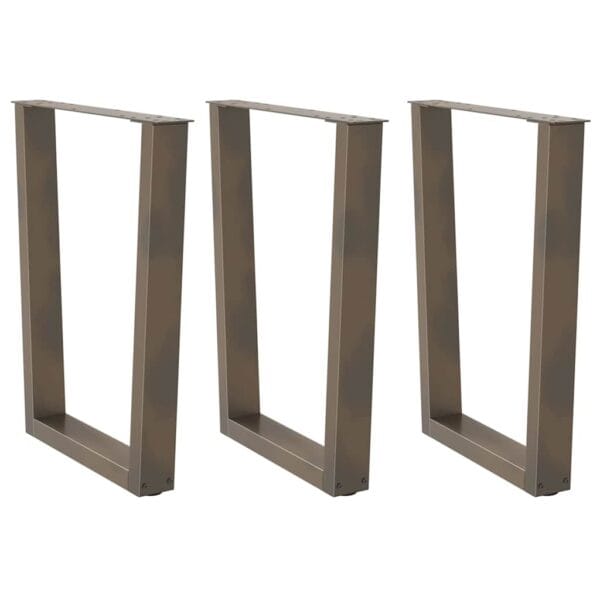 Eettafelpoten 3 St V-Vormig 80X(72-73,3) Cm Staal