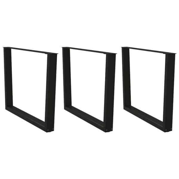 Eettafelpoten 3 St V-Vormig 80X(72-73,3) Cm Staal