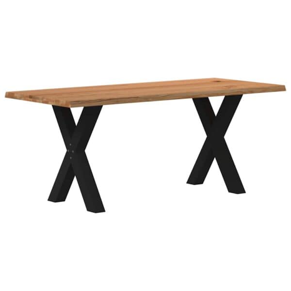 Eettafel Met Natuurlijke Rand Massief Eikenhout