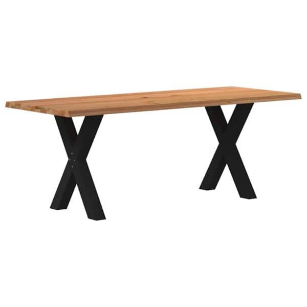 Eettafel Met Natuurlijke Rand Massief Eikenhout